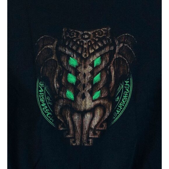 H.P. Lovecraft Film Festival Cthulhu Con Celtic Zip Up Sweatshirt Black Size M - Picture 5 of 7